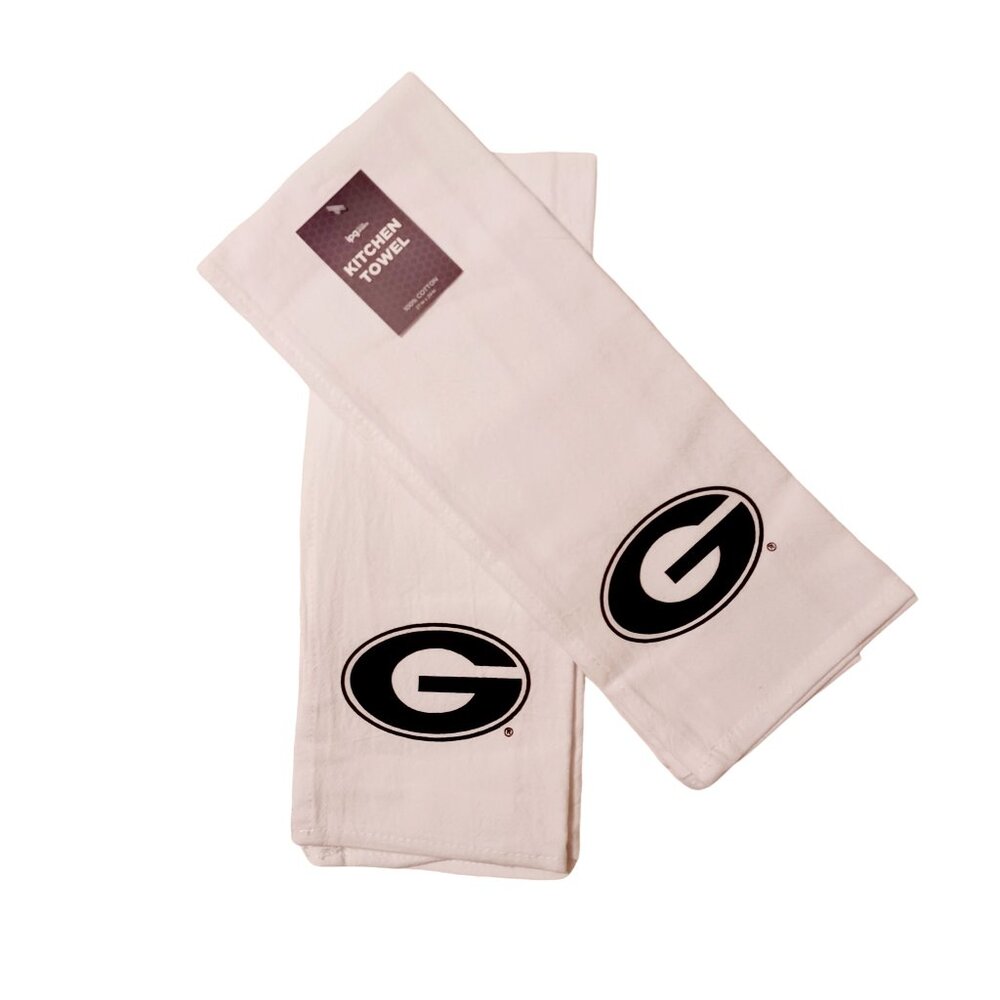 White Georgia Kitchen Towels